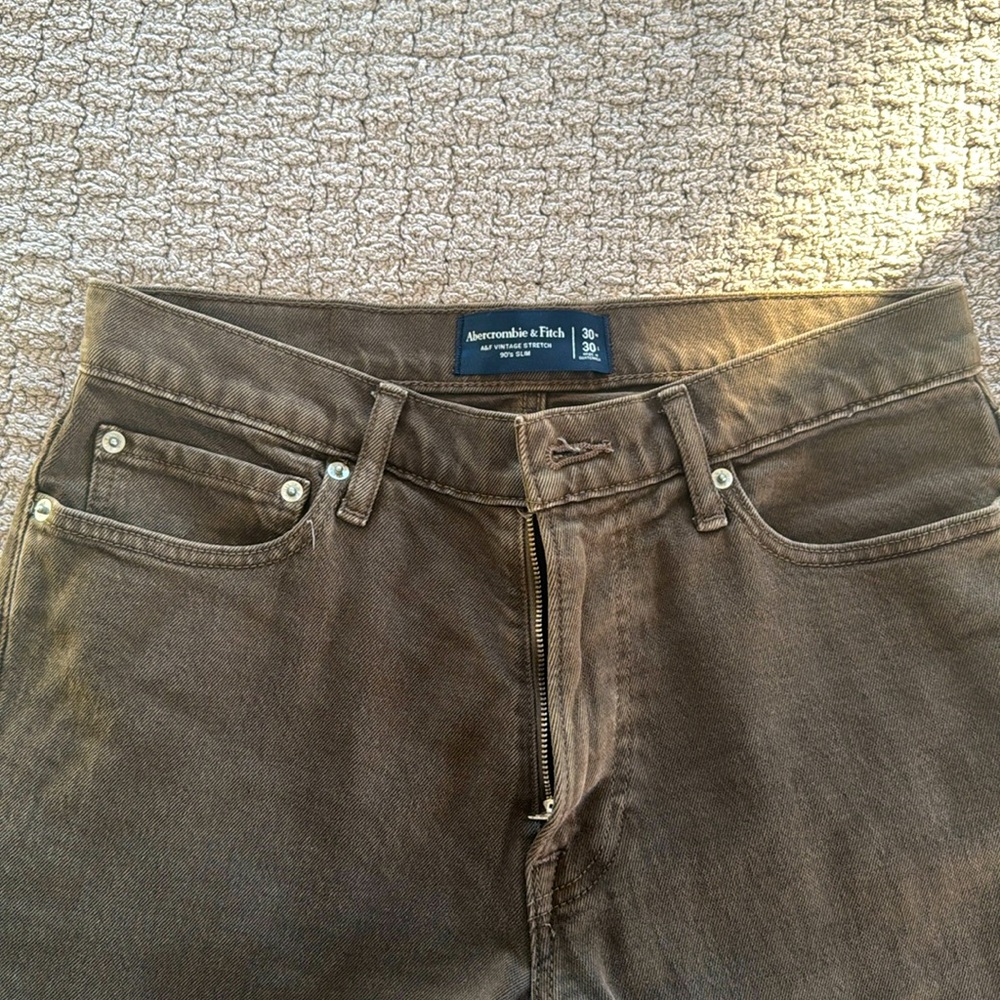 Abercrombie Men’s vintage stretch 30x30 in brown